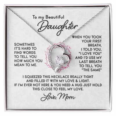 To My Daughter - Forever Love Necklace