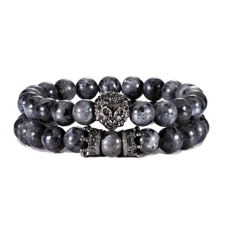 Lava Rock Lion Bracelet - Courageous Spirit