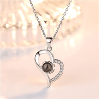 Load image into Gallery viewer, Personalized Heart Photo Projection Necklace
