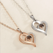 Personalized Heart Photo Projection Necklace