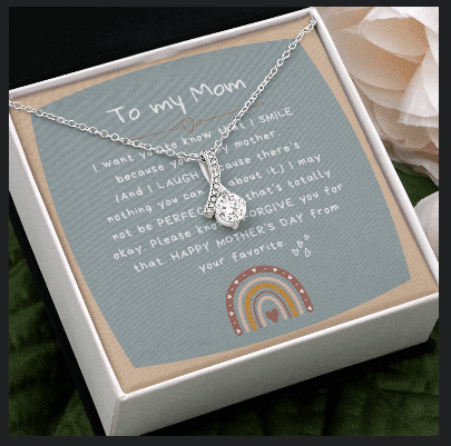 (Almost Sold Out) To My Mom Beautiful Alluring Necklace - Perfect Mother's Day Gift - PrittiJewelry