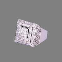 Load image into Gallery viewer, Silver Hip Hop Ring
