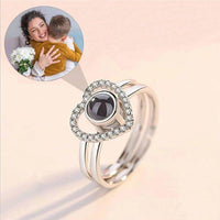 Load image into Gallery viewer, Customize Heart Photo Projection Ring
