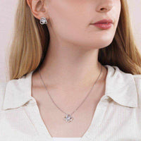 Load image into Gallery viewer, Love Knot Earring &amp; Necklace Set
