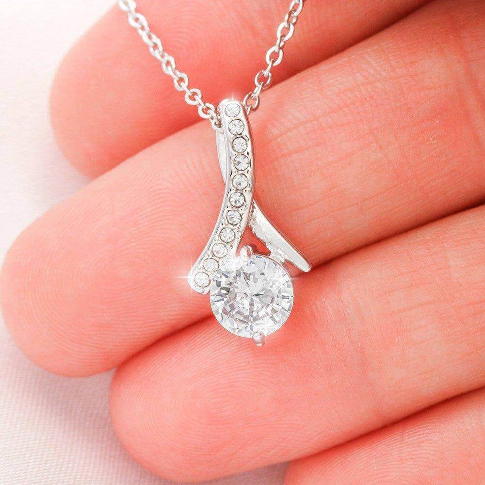 Alluring Beauty Necklace For Sister (Yellow & White Gold Variants) - PrittiJewelry