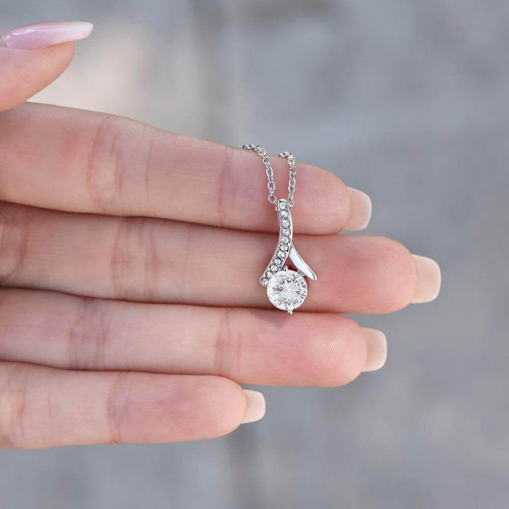 Alluring Beauty Necklace For Sister (Yellow & White Gold Variants) - PrittiJewelry