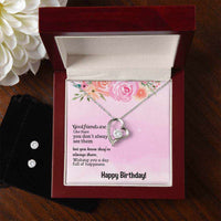 Load image into Gallery viewer, Friend Forever Necklace &amp; CZ Earrings Gift Set

