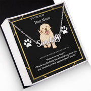 Personalized Paw Print Name Necklace - PrittiJewelry