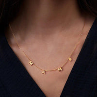 Load image into Gallery viewer, The MAMA Letter Necklace - PrittiJewelry

